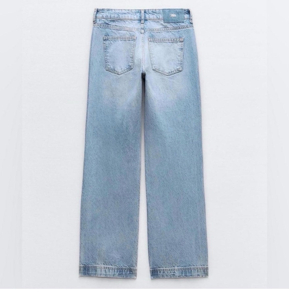 Zara Jeans light to mid blue high waist - Picture 2 of 4
